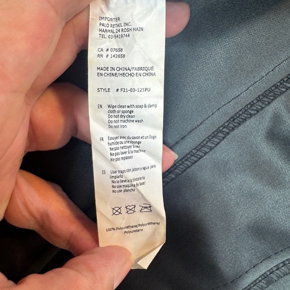 Forever 21 Crop Top Womens Size Medium Black Faux Leather Goth Coquette - Picture 2 of 7